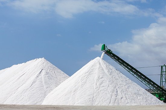 Main product, salt extraction for the production of potassium derivatives 