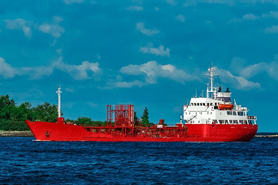 Ethylene Dichloride, sea tanker on the ocean